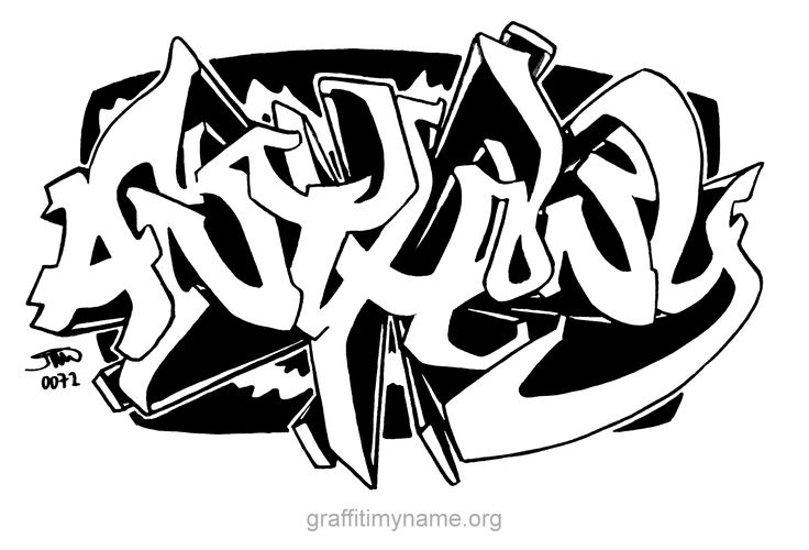 Detail Graffiti Drawings Names Nomer 16