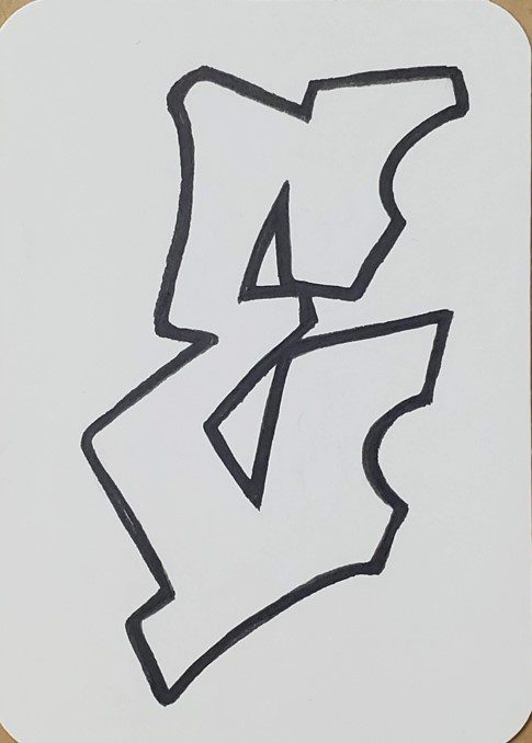 Detail Graffiti E Nomer 11