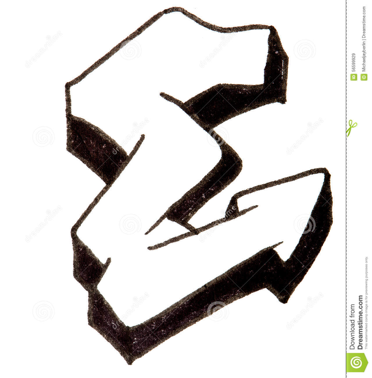 Detail Graffiti E Nomer 15