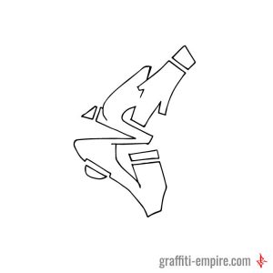 Detail Graffiti E Nomer 6