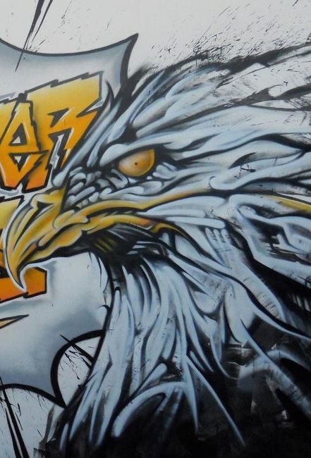 Detail Graffiti Eagle Nomer 3