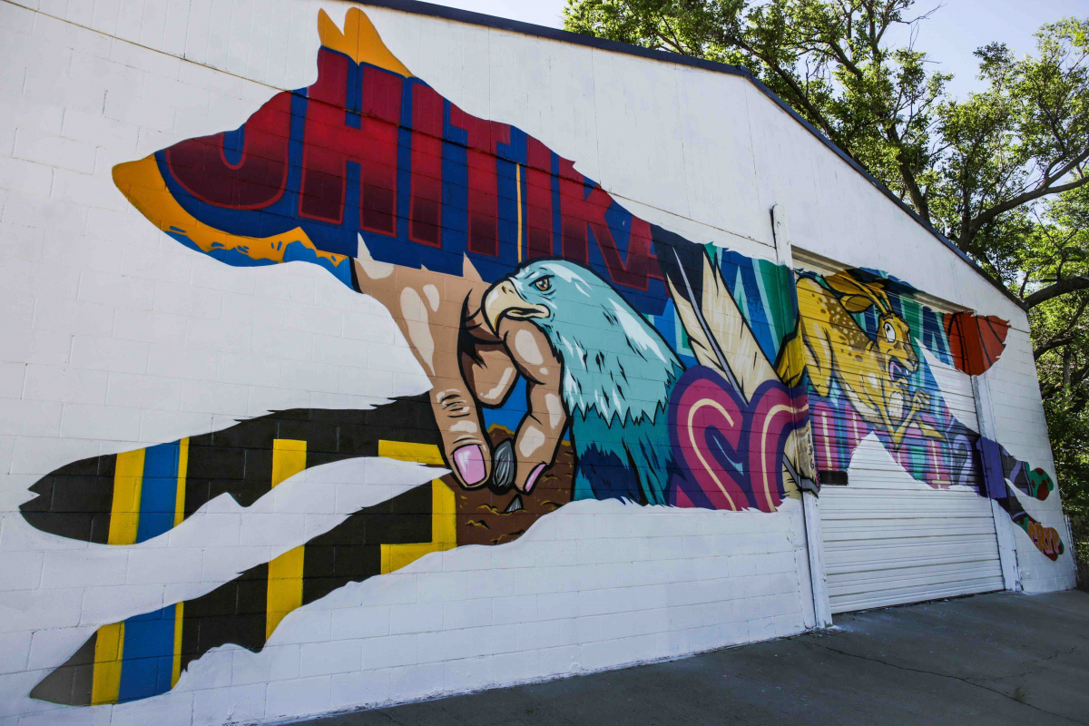 Detail Graffiti Eagle Nomer 23