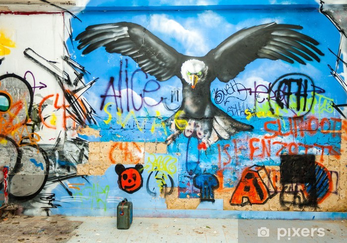 Detail Graffiti Eagle Nomer 6