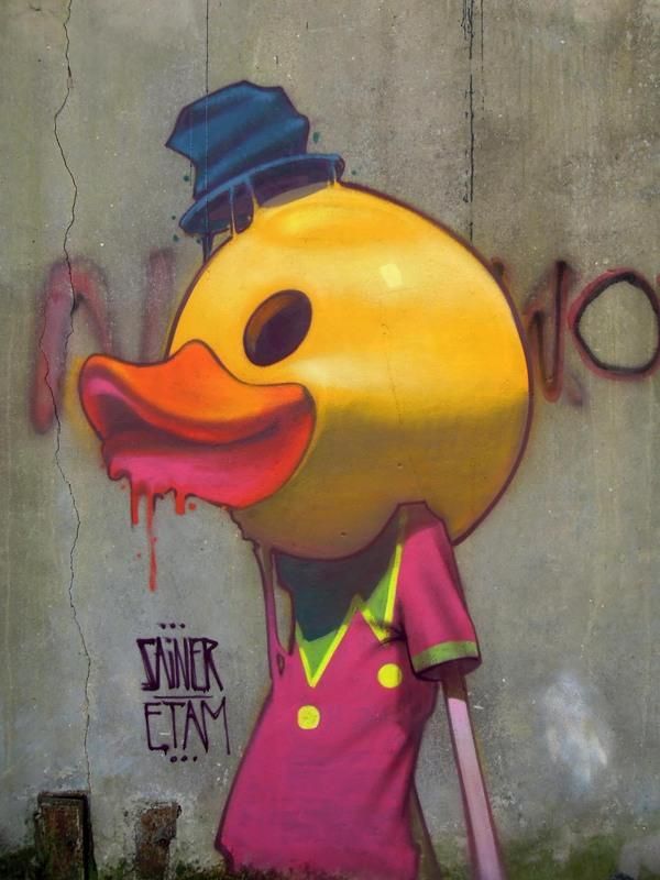 Detail Graffiti Evil The Duck Nomer 5