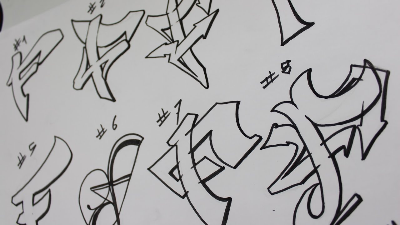 Detail Graffiti F Nomer 27