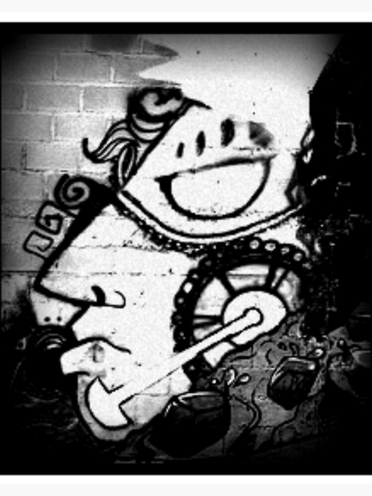 Detail Graffiti Face Art Black And White Nomer 45