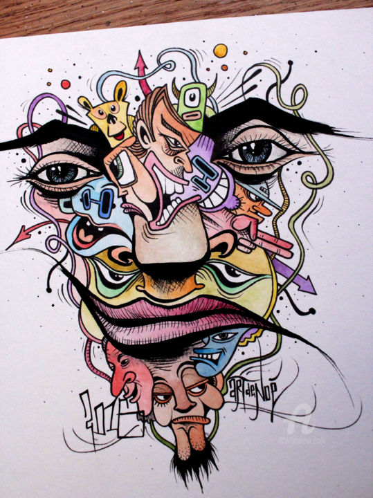 Detail Graffiti Face Drawing Nomer 19