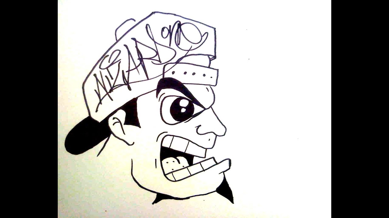 Detail Graffiti Face Drawing Nomer 8