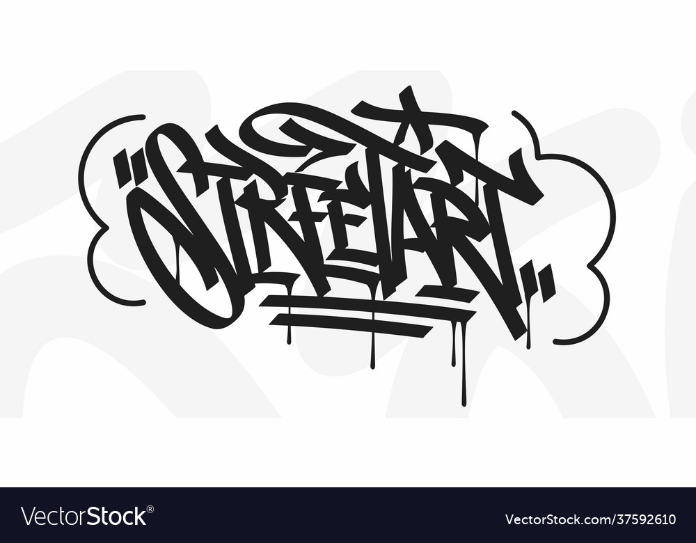 Detail Graffiti Fashion Vector Nomer 14