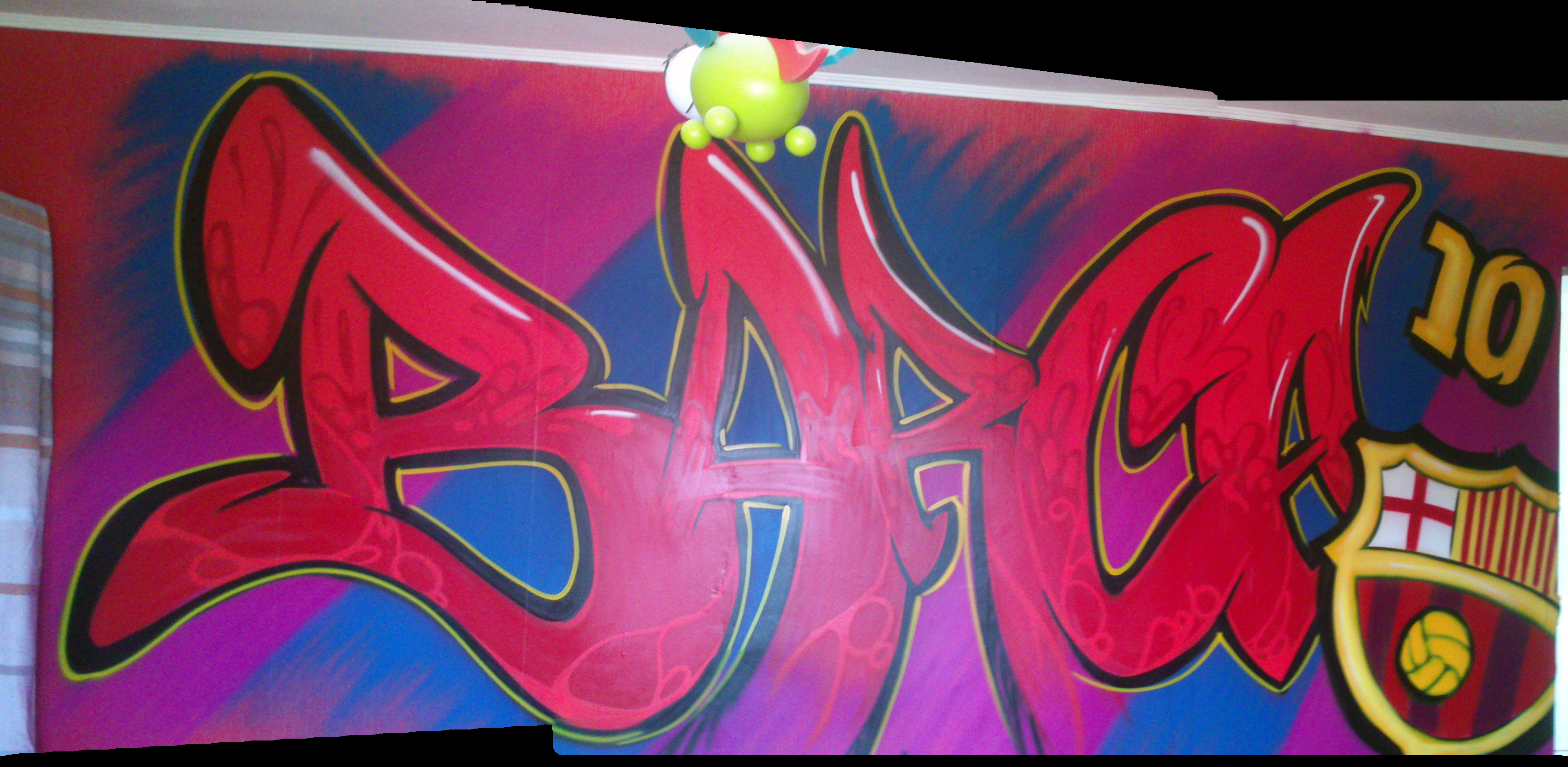 Detail Graffiti Fc Barcelona Nomer 10