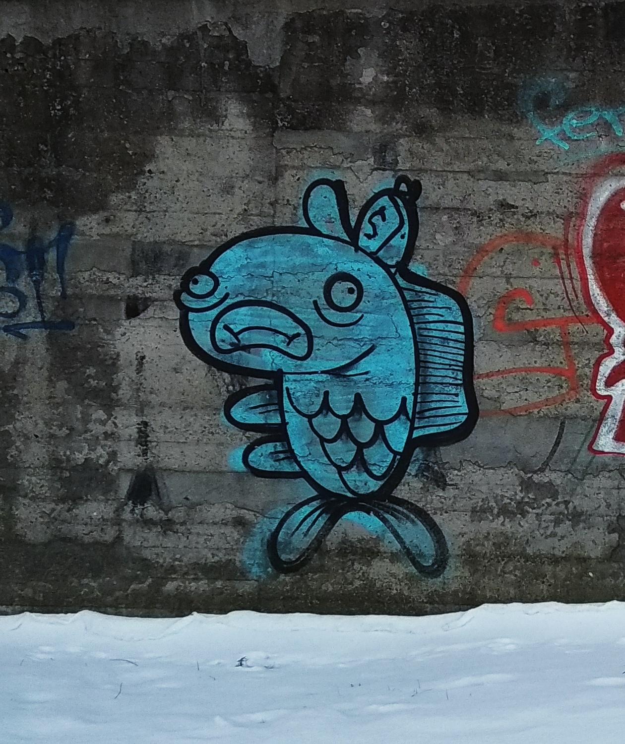 Detail Graffiti Fish Nomer 19