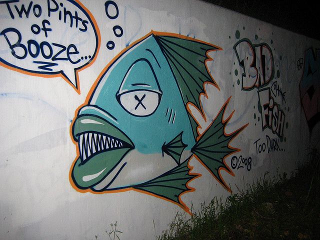 Detail Graffiti Fish Nomer 4