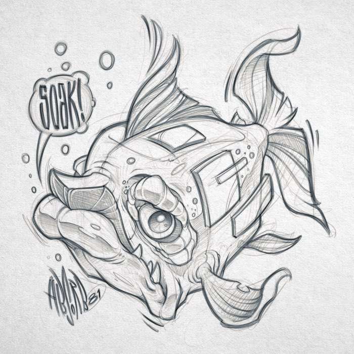 Detail Graffiti Fish Nomer 33