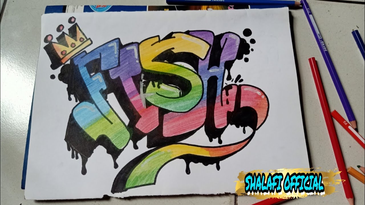 Detail Graffiti Fish Wendi Cagur Nomer 4