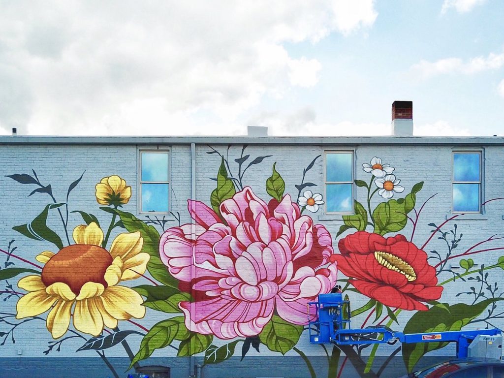Detail Graffiti Flower Mural Nomer 20