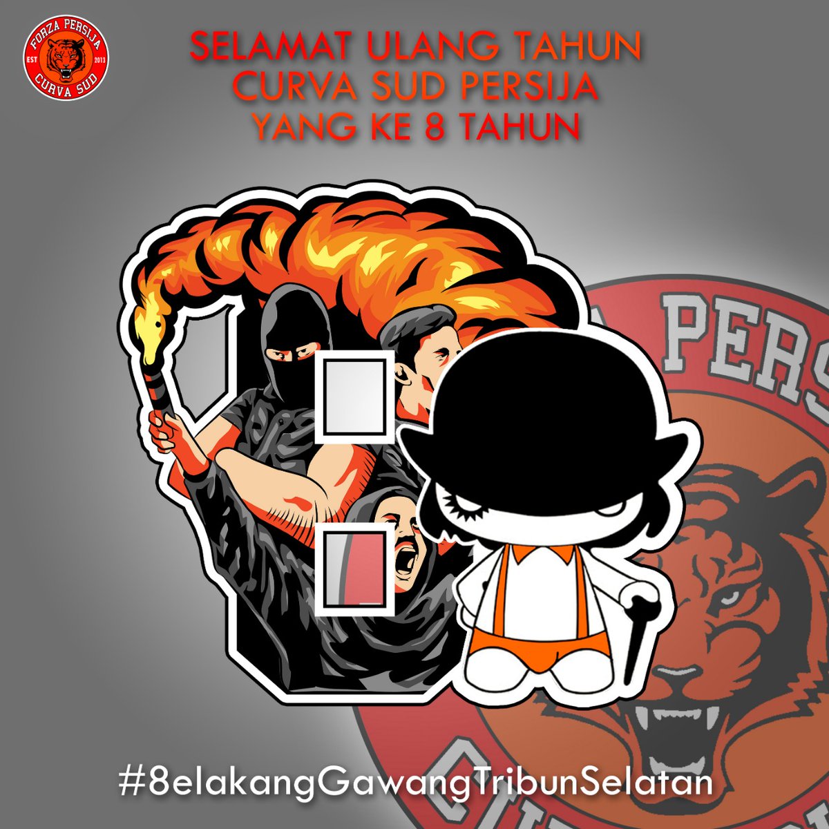 Detail Graffiti Forza Persija Jakarta Nomer 22