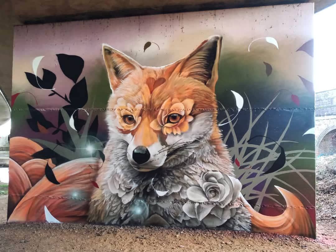 Detail Graffiti Fox Nomer 27