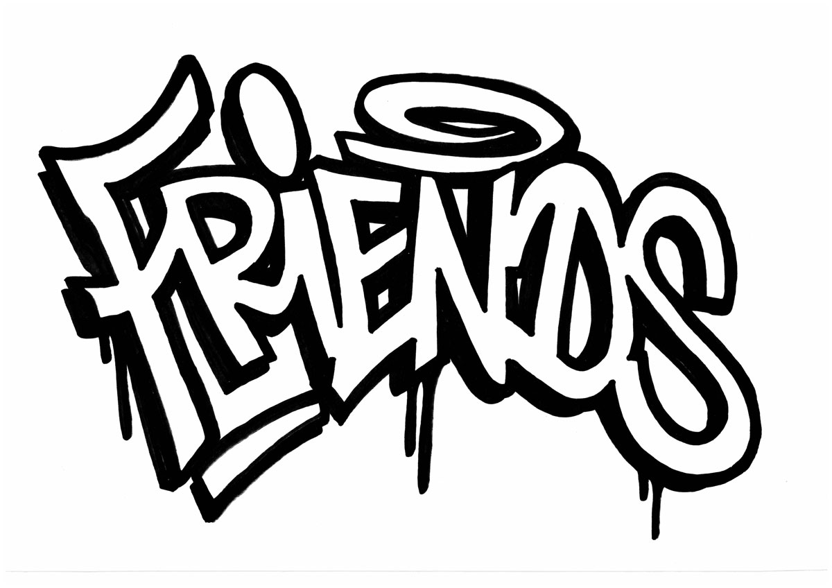 Detail Graffiti Friends Nomer 20