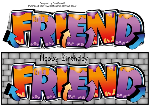 Detail Graffiti Friends Nomer 4