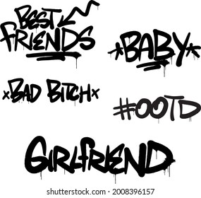 Detail Graffiti Friends Nomer 5