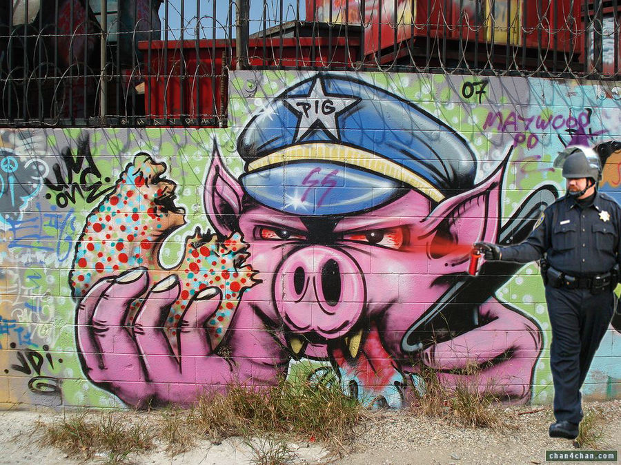 Detail Graffiti Fuck The Police Nomer 34