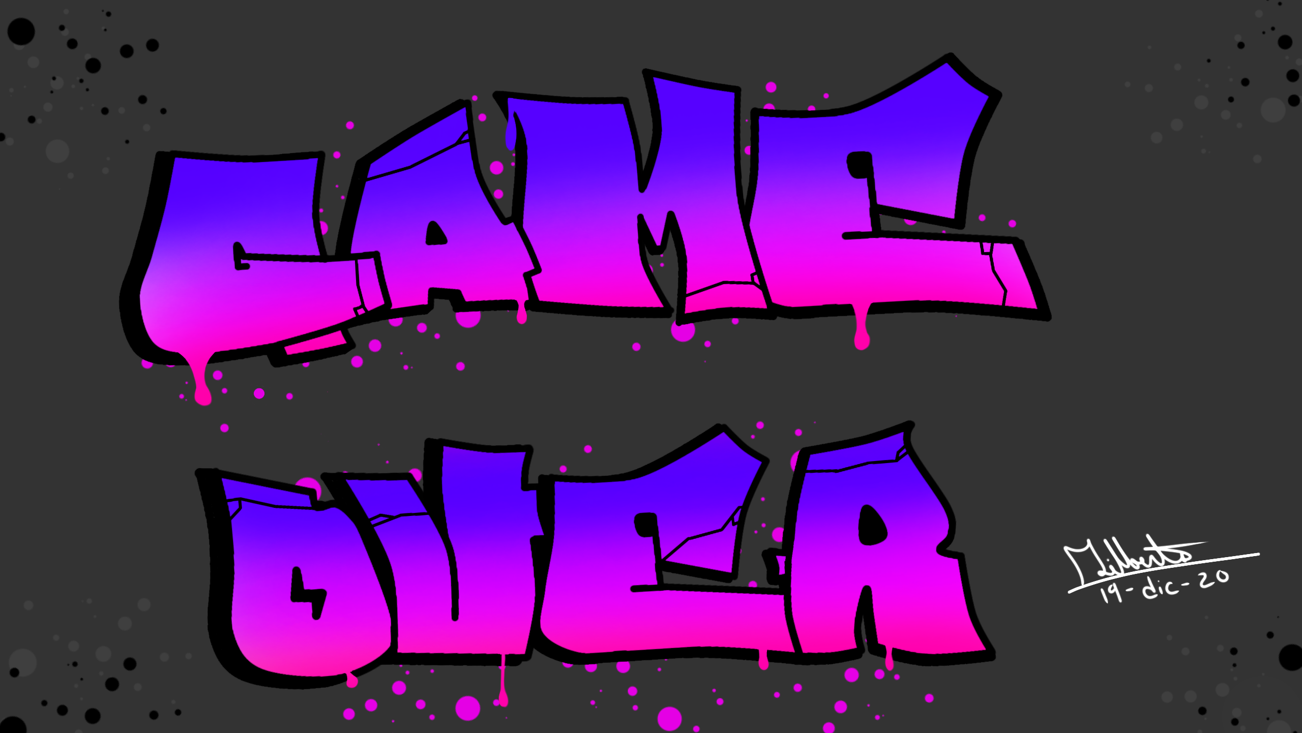 Detail Graffiti Game Over Nomer 2