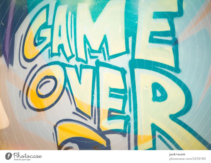 Detail Graffiti Game Over Nomer 13