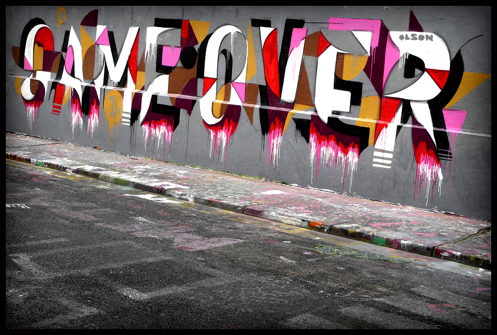 Detail Graffiti Game Over Nomer 34