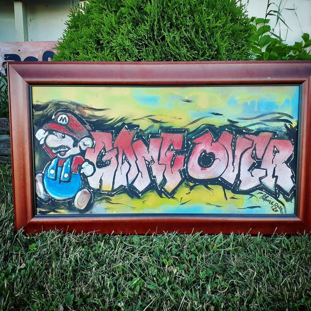 Detail Graffiti Game Over Nomer 45