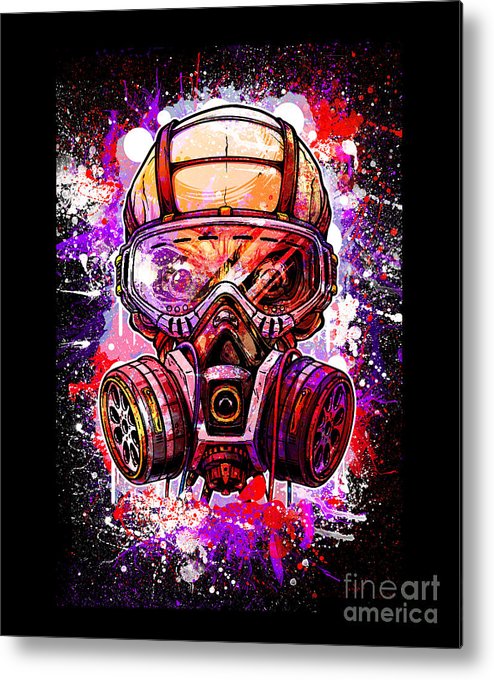 Detail Graffiti Gas Mask Art Nomer 19