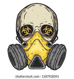 Detail Graffiti Gas Mask Art Nomer 47