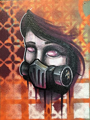 Detail Graffiti Gas Mask Art Nomer 9