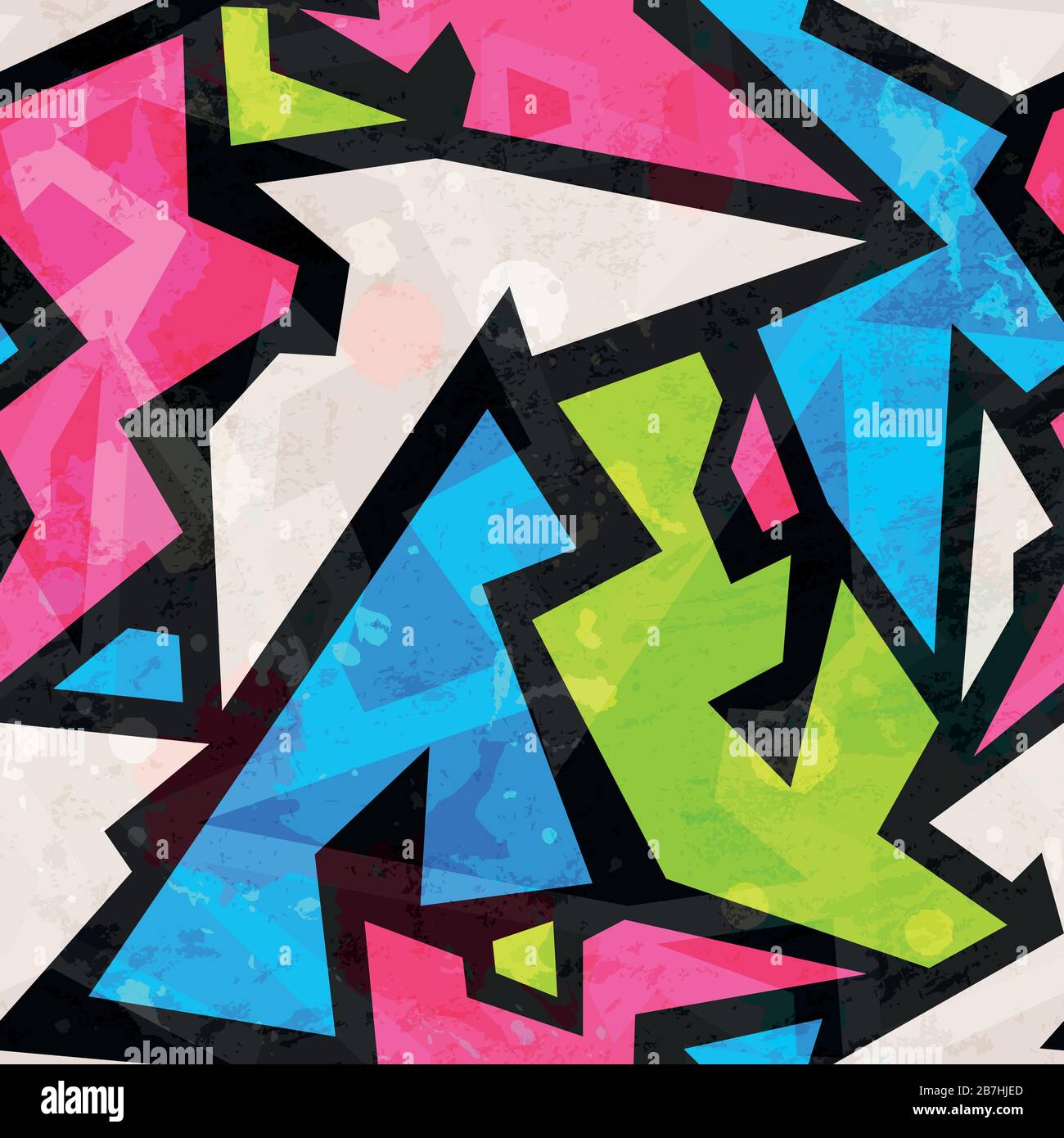 Detail Graffiti Geometric Nomer 29