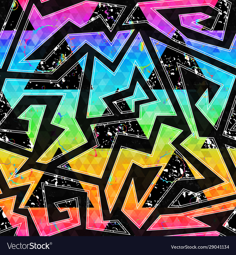 Detail Graffiti Geometric Nomer 8