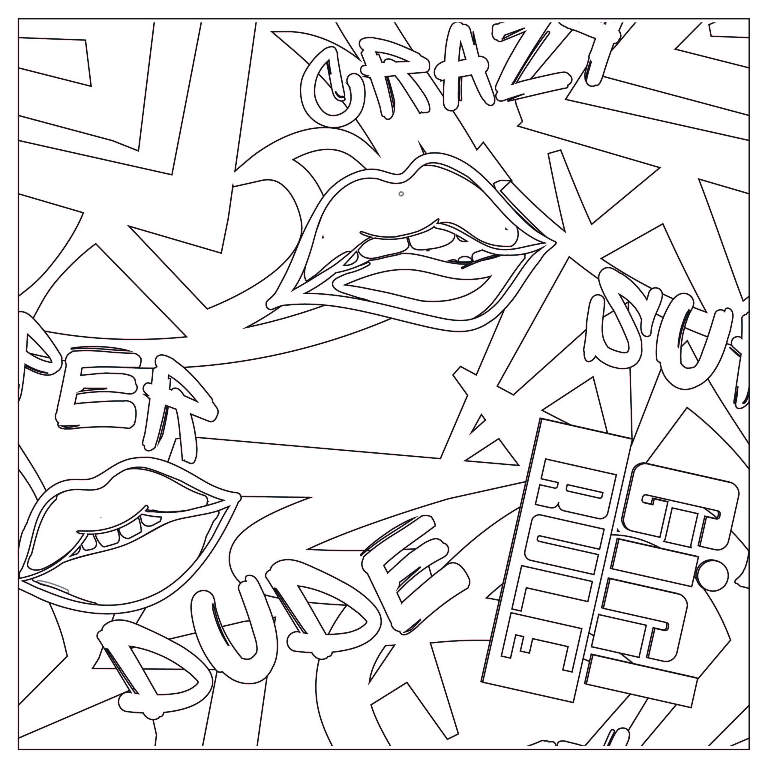 Detail Graffiti Graffiti Coloring Pages Nomer 33