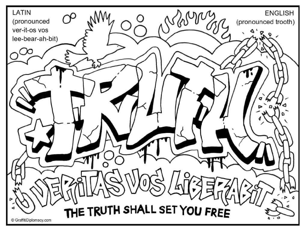 Detail Graffiti Graffiti Coloring Pages Nomer 5