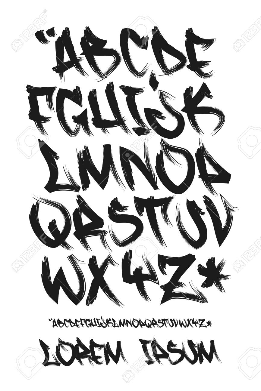 Detail Graffiti Grunge Numbers Free Download Nomer 28