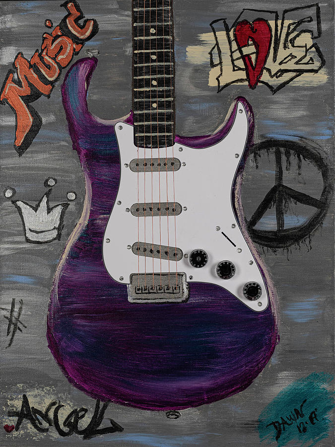 Detail Graffiti Guitar Nomer 19
