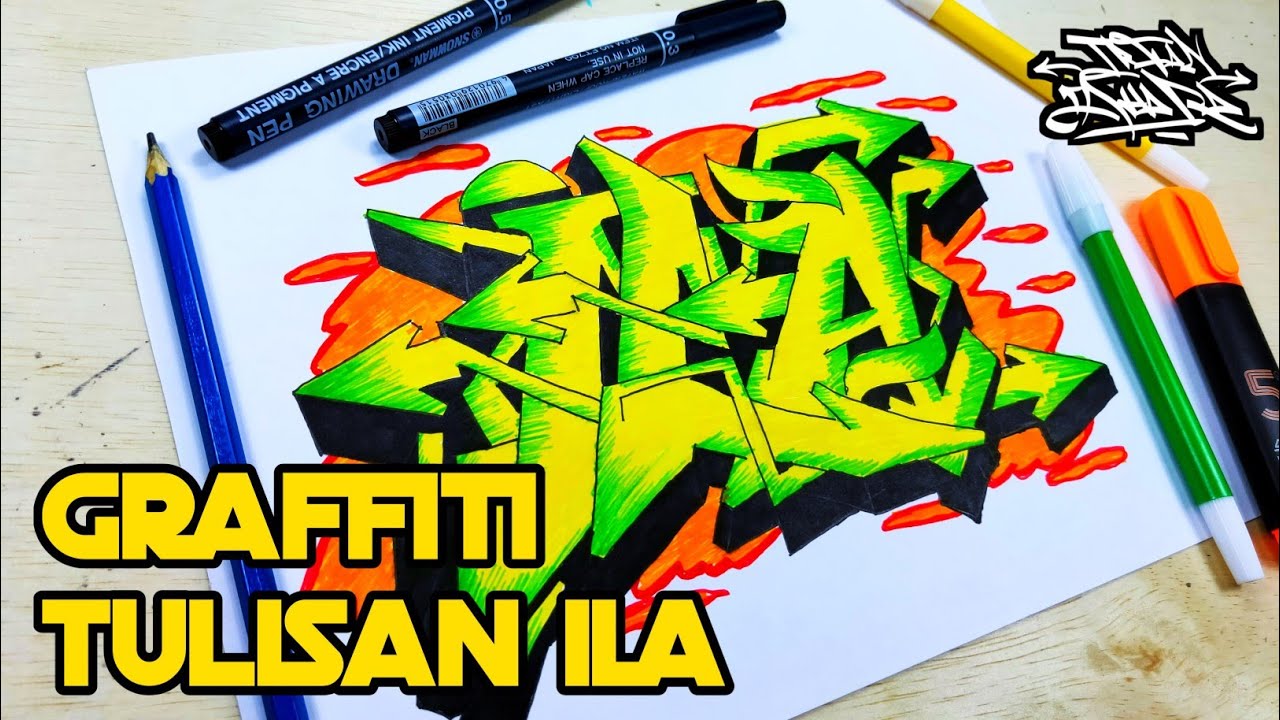 Detail Graffiti Happy Birthday Di Kertas Nomer 50