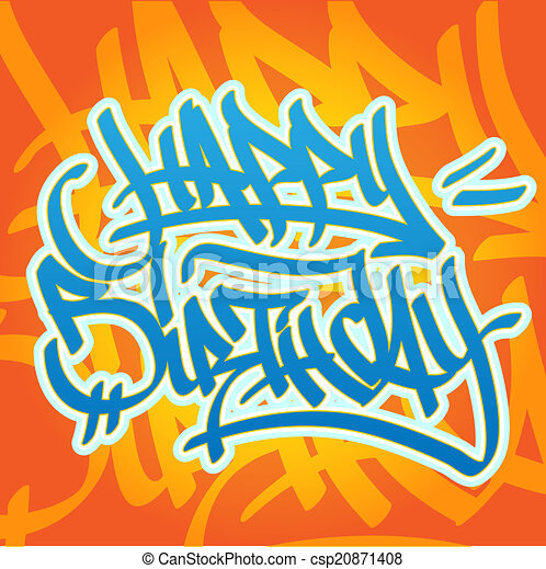 Detail Graffiti Happy Birthday Doodle Nomer 28