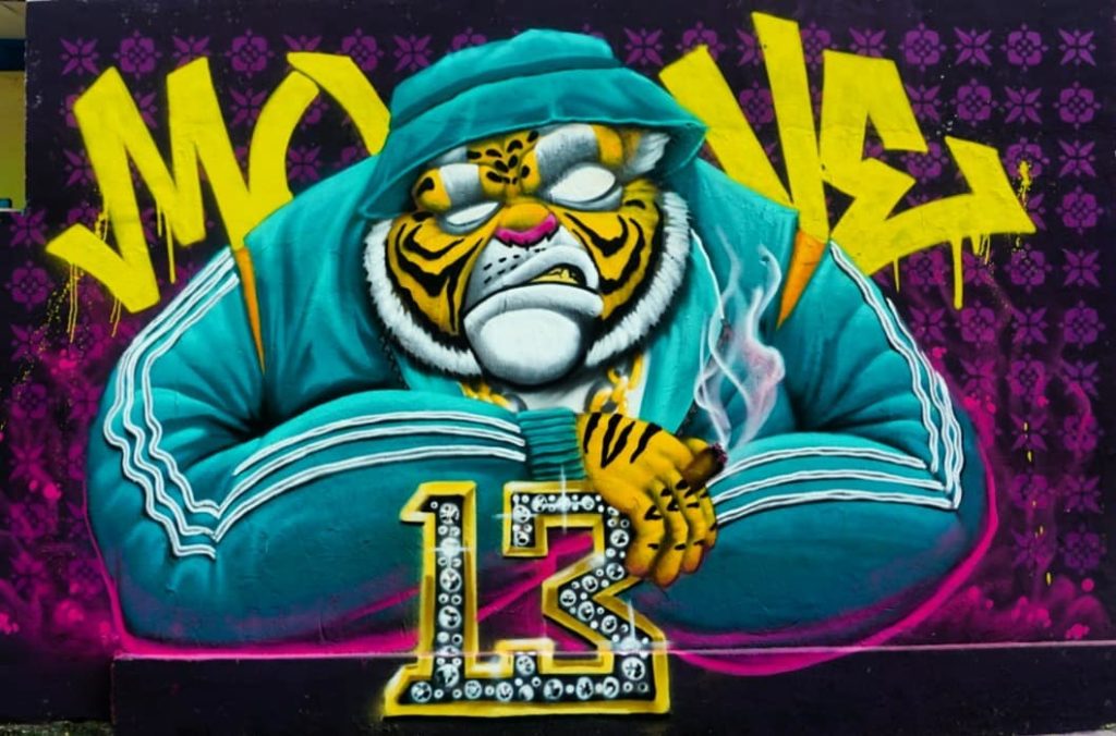 Detail Graffiti Harimau Nomer 10