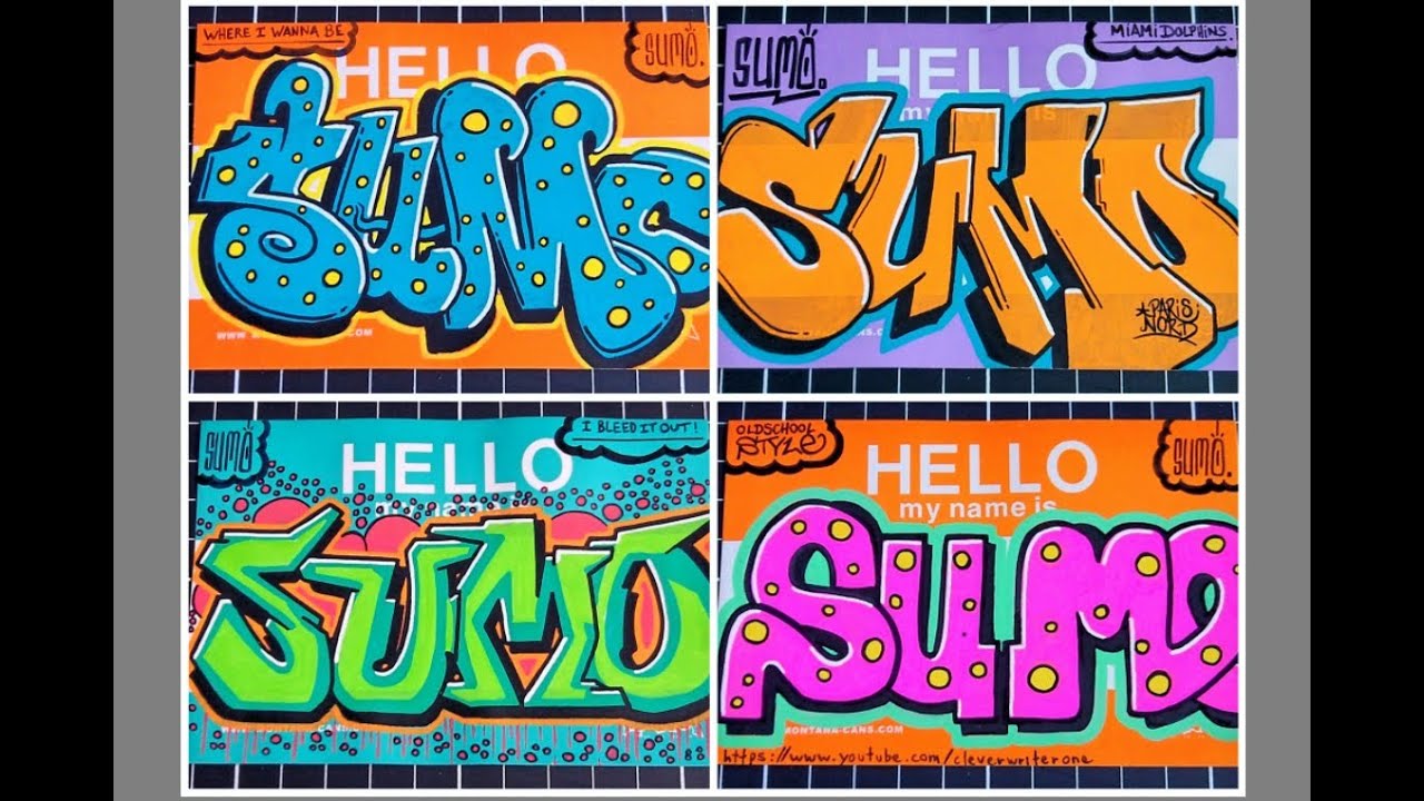 Detail Graffiti Hello My Name Is Nomer 26