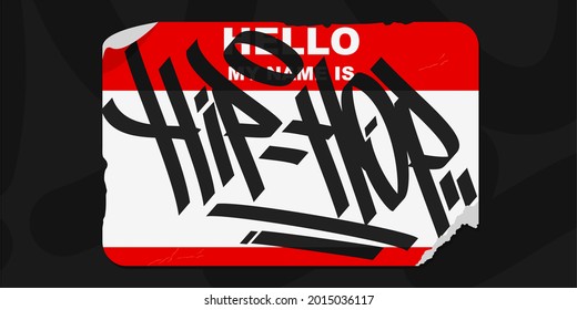 Detail Graffiti Hello My Name Is Nomer 48