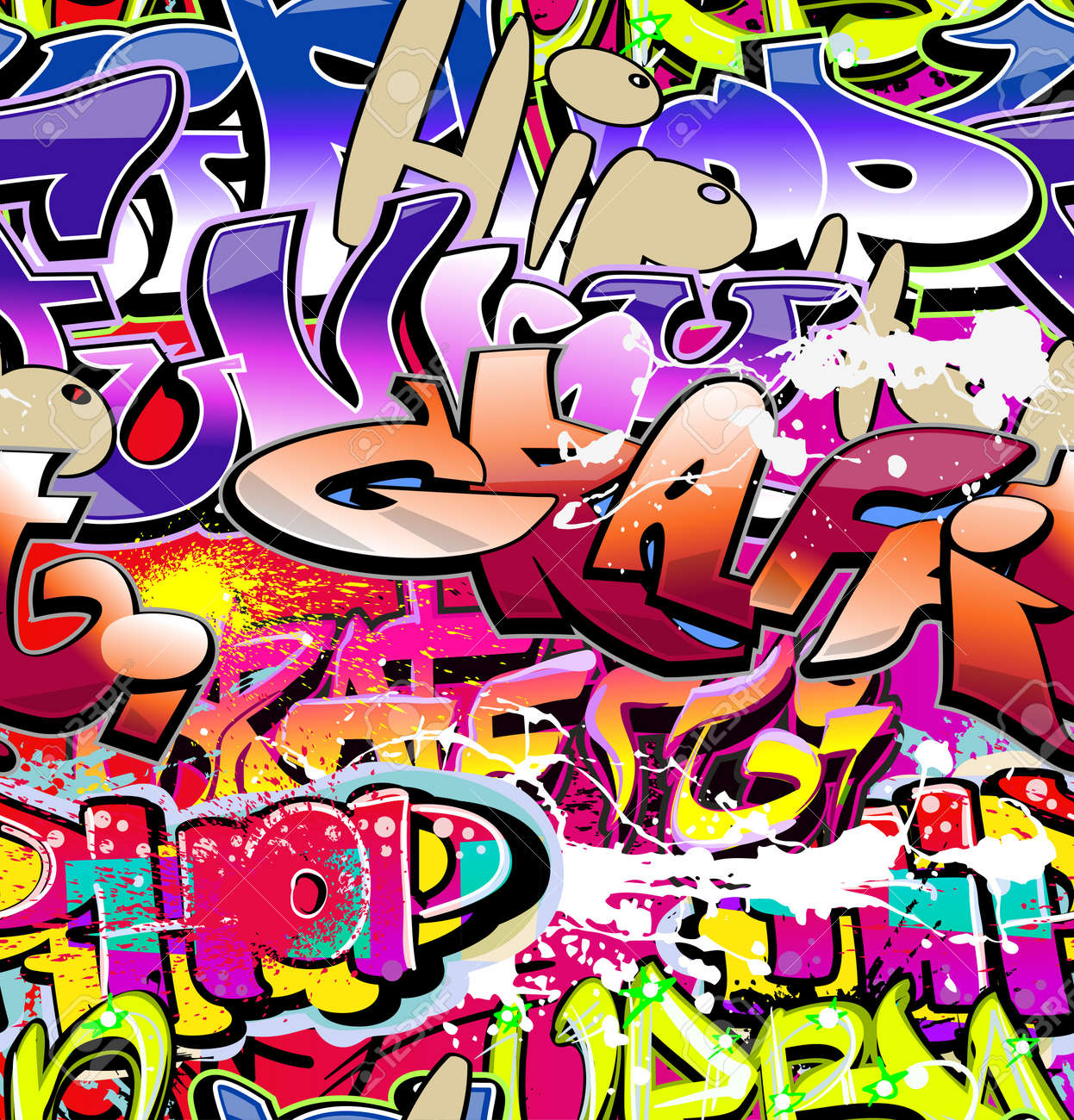Detail Graffiti Hip Hop Keren Nomer 23