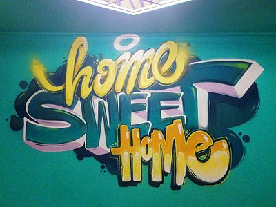 Detail Graffiti Home Nomer 13