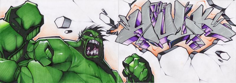 Detail Graffiti Hulk Nomer 18