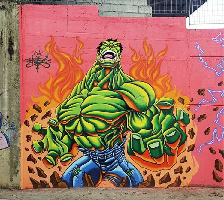 Detail Graffiti Hulk Nomer 24