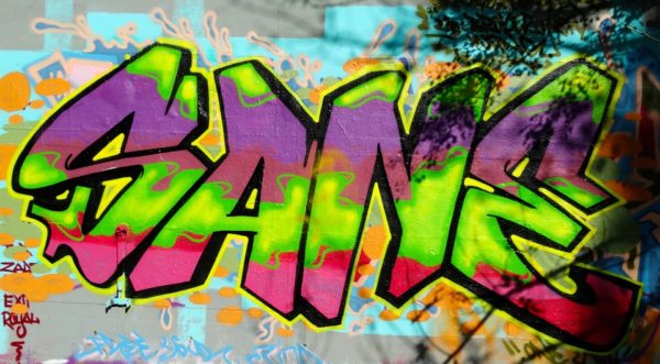 Detail Graffiti Huruf Berwarna Nomer 45