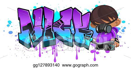 Detail Graffiti Huruf Gas Nomer 32