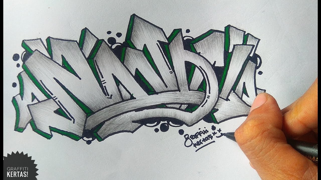 Graffiti Huruf Kertas - KibrisPDR